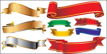 Vector Banner Material mehrere Bänder Bänder