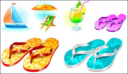 Vector Material Meer Reiseartikel