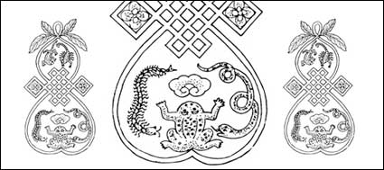 Material der 18 chinesischen klassischen Vektoranalysis