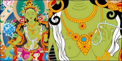 Thangka Ai Stellen des Gesetzes, Vajradhara Vektor (Mautstellen nicht ändern)