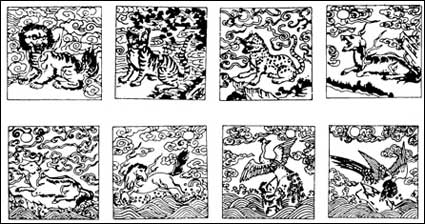 Chinesische klassische Vektor der Material 24