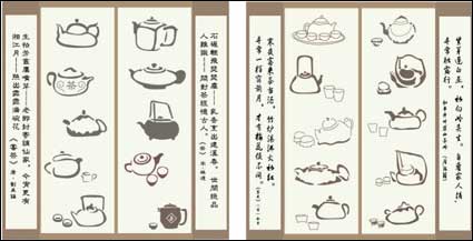 Tea Culture Vektor Material