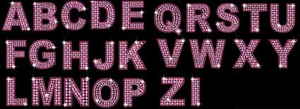 Diamond Englisch und digitale Vektor Material (rosa lila)