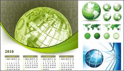 Earth Thema Vektor-Material