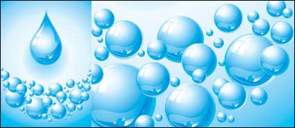 Droplet Material Textur-Vektor-Blase
