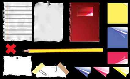 Briefpapier Vektor Material