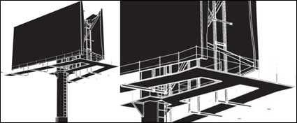 Outdoor Billboard-Space-Vektor-Material