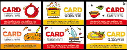 Lovely Lebensmittel Klasse vector card template Material