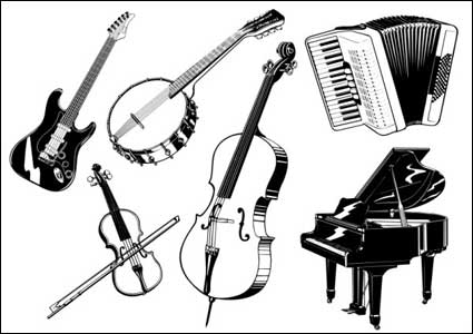 Music Kategorie Vektor Material (2)