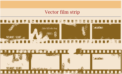 Gesprenkelt alten Film vector