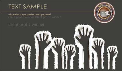 Paper Fingerabdruck Vektor Material