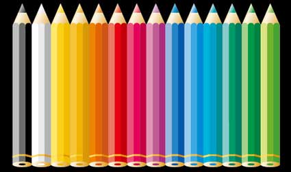 Farbbleistift Vector Material
