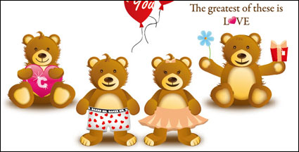 Bear Cartoon Vektor Material