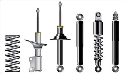 Metallteile und Komponenten Vektor Material