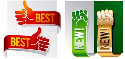 Nette Geste Ribbon Vector Material
