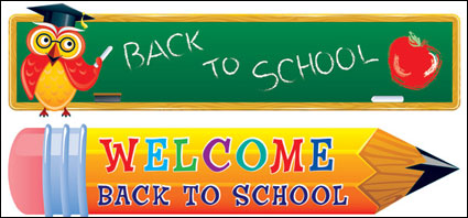 Lovely Thema Schule Vektor Material