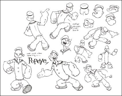 Popeye Beamten eingerichtet vector (2)