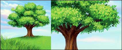 Ein Baum Vektor Material