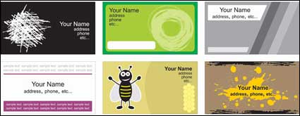 Einige card template Vektor Material