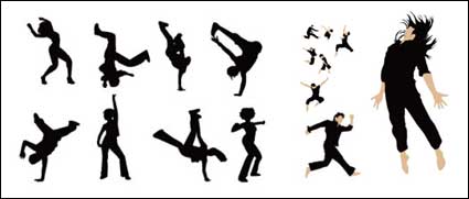 Dancing Menschen Vektor Material