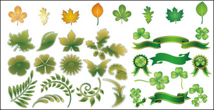 Vector Material Blätter Thema
