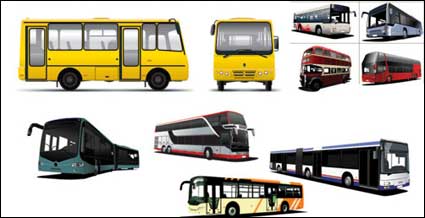 Verschiedene BUS Bus Vektor Material