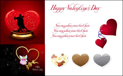 Bis 2010 Valentinstag Vektor Material