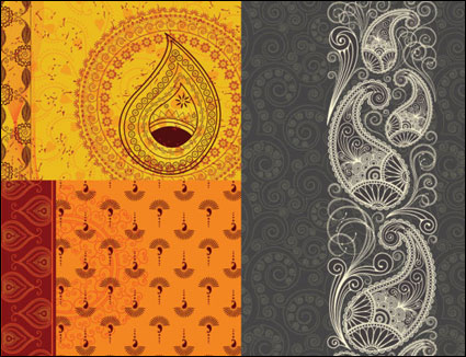 Indien Schinken Korn Hintergrund Vektor Material