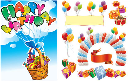 Herzlichen Glckwunsch zum Geburtstag Vektor Quelle Material 2