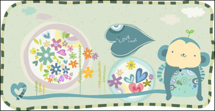 Modedesign Comic-Tiere