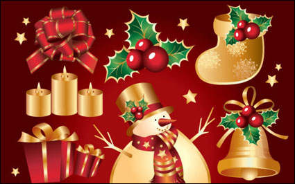 Aureate Weihnachten Element Vektor Material