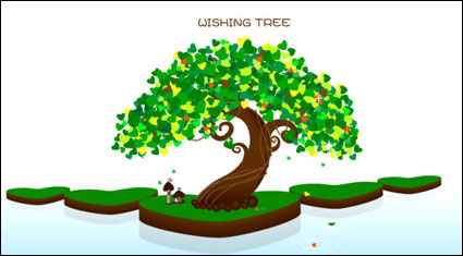 Wish Tree Vektor Material