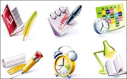 Campus-Thema Icon Vektor Material