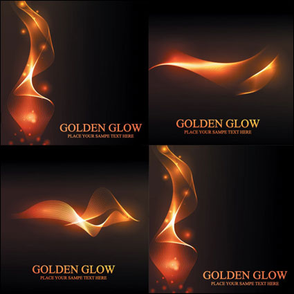 Blazing goldenes Licht Vector
