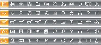 120 Vector Icons praktische Einfachheit