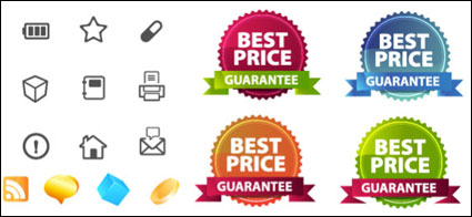 Vector Site-Layout und Icons