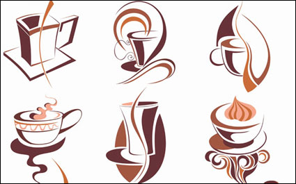 Kaffee Symbol Vektor Material