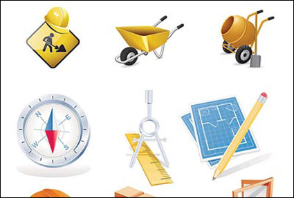 Vector Baustelle Thema Symbol