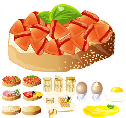 Rich und leckeres Essen) (Vektor-Material
