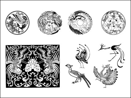 Traditionelle Chinesische Phoenix Vector