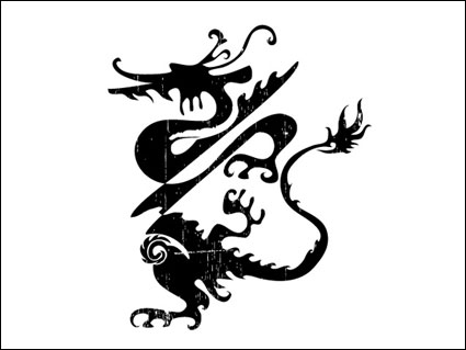 Vektor der klassischen chinesischen Drachen
