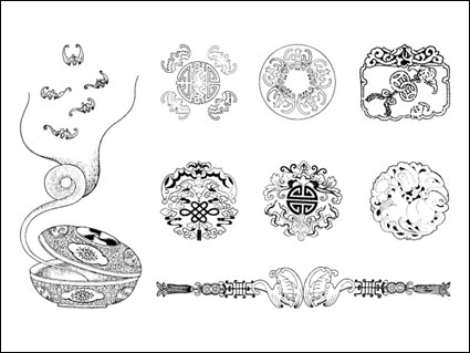 Die dreizehn klassischen chinesischen Vector