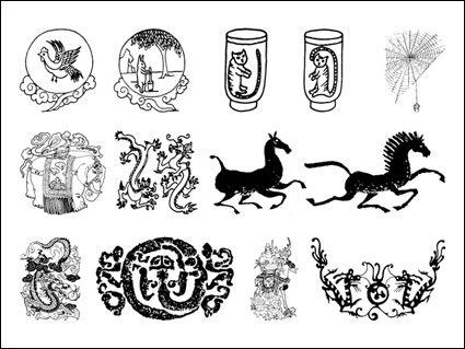 Die vierte chinesische klassische Vector