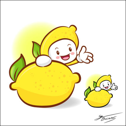 Die Liebe der Karikatur Superfrucht Vector 7