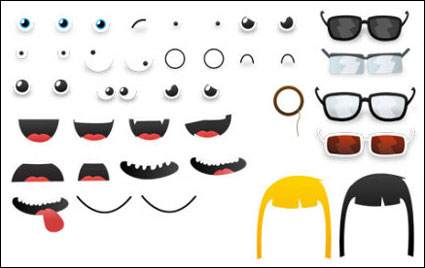 Cartoon Monster Cabrio Element Vektor Material