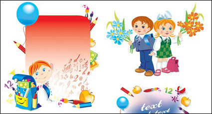 Vektor-Illustration Schulkinder