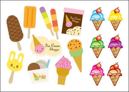 Vector niedlich Eis