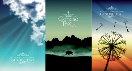 5 realistische Landschaft Vector 2