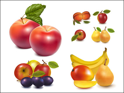 Lifelike Obst Vektor Material