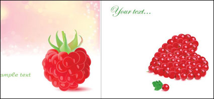 Romantische Beeren Vektor Material